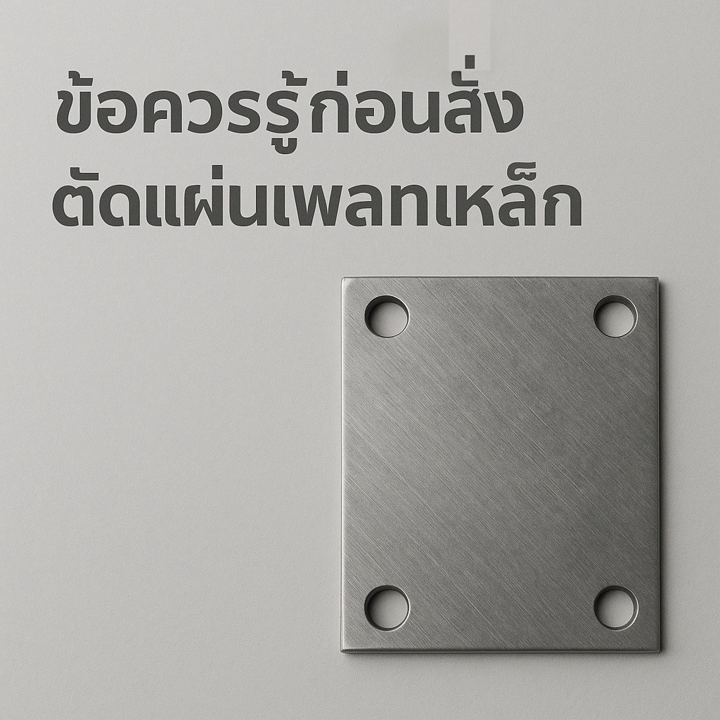 ข้อควรรู้ก่อนตัดแผ่นเพลท เหล็กเพลทสำหรับงานก่อสร้าง