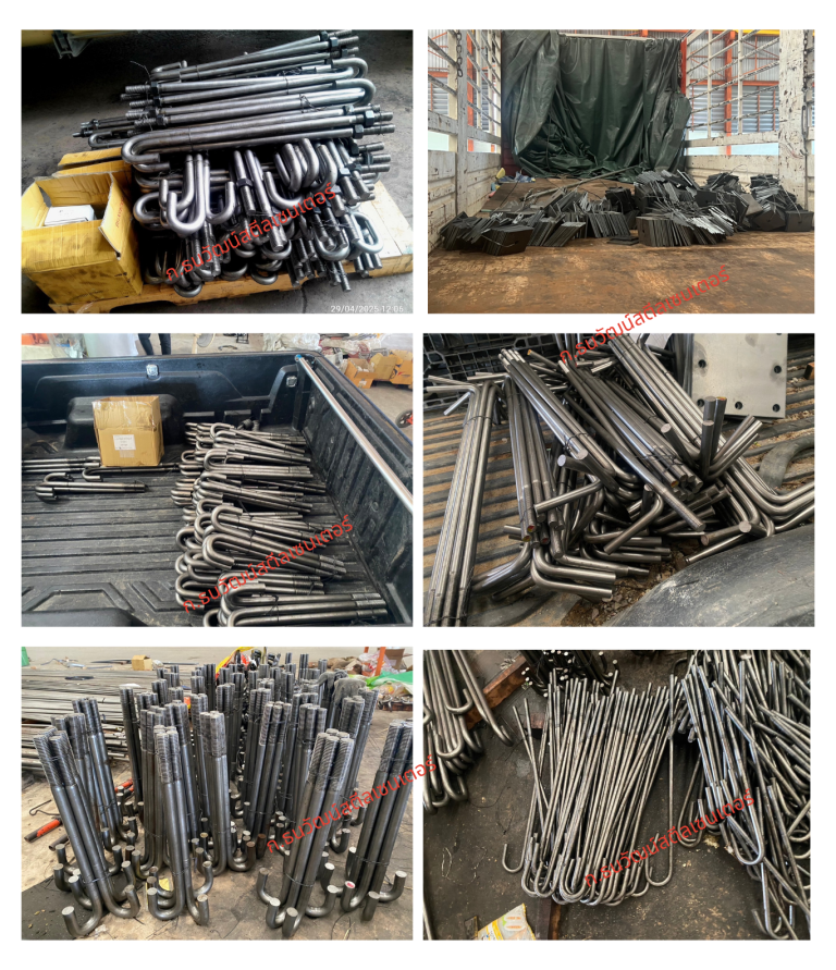 เจโบลท์จำนวนมากเรียงกันเป็นชุด ผลิตตามสั่งจากลูกค้าสำหรับงานโครงการก่อสร้างขนาดใหญ่